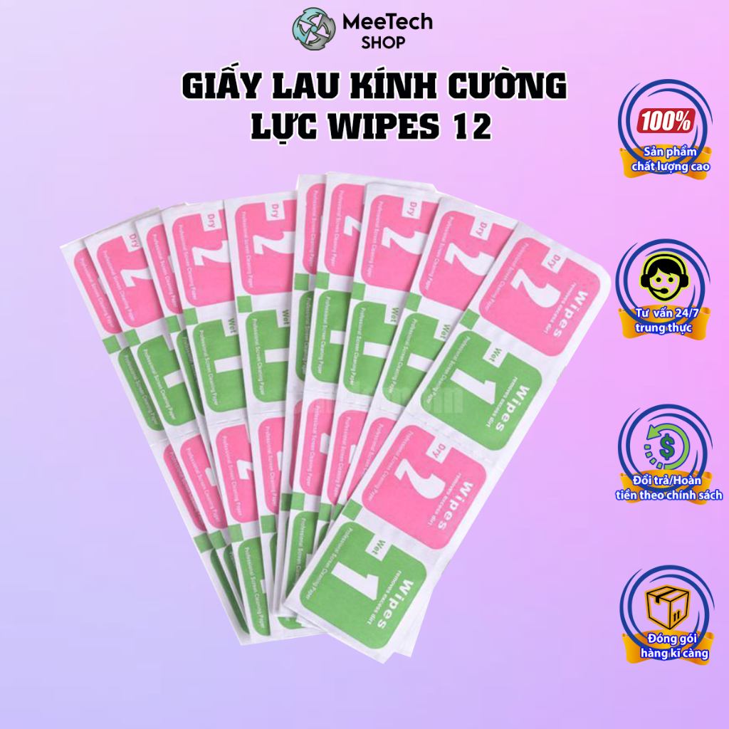 Giấy Lau 1 2 Cho kính cường lực cho tất cả các dòng điện thoại