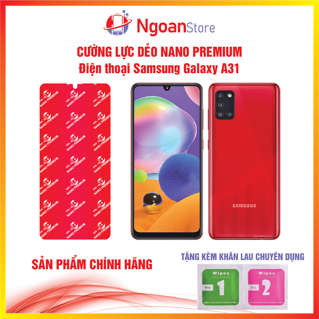 Cường lực dẻo Nano cho Điện thoại Samsung Galaxy A31 - Ngoan Store