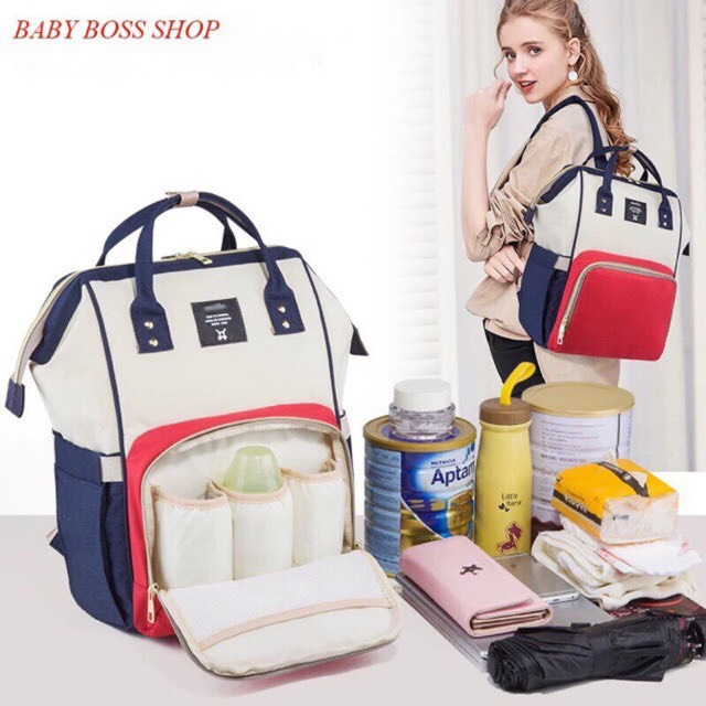 Balo Bỉm Sữa Giữ Nhiệt Đa Năng Chống Thấm Nước Cao Cấp Cho Mẹ Và Bé