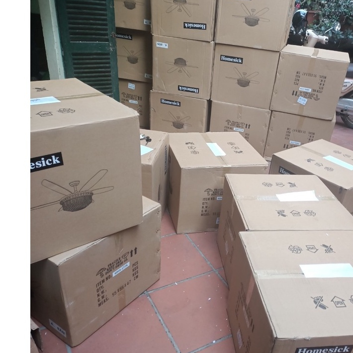 Quạt Trần Đèn Pha Lê 6 Cánh Cao Cấp Thương Hiệu Homsick Có Điều Khiển Từ Xa,Đèn Led 3 Chế Độ Sáng Bảo Hành 2 Năm