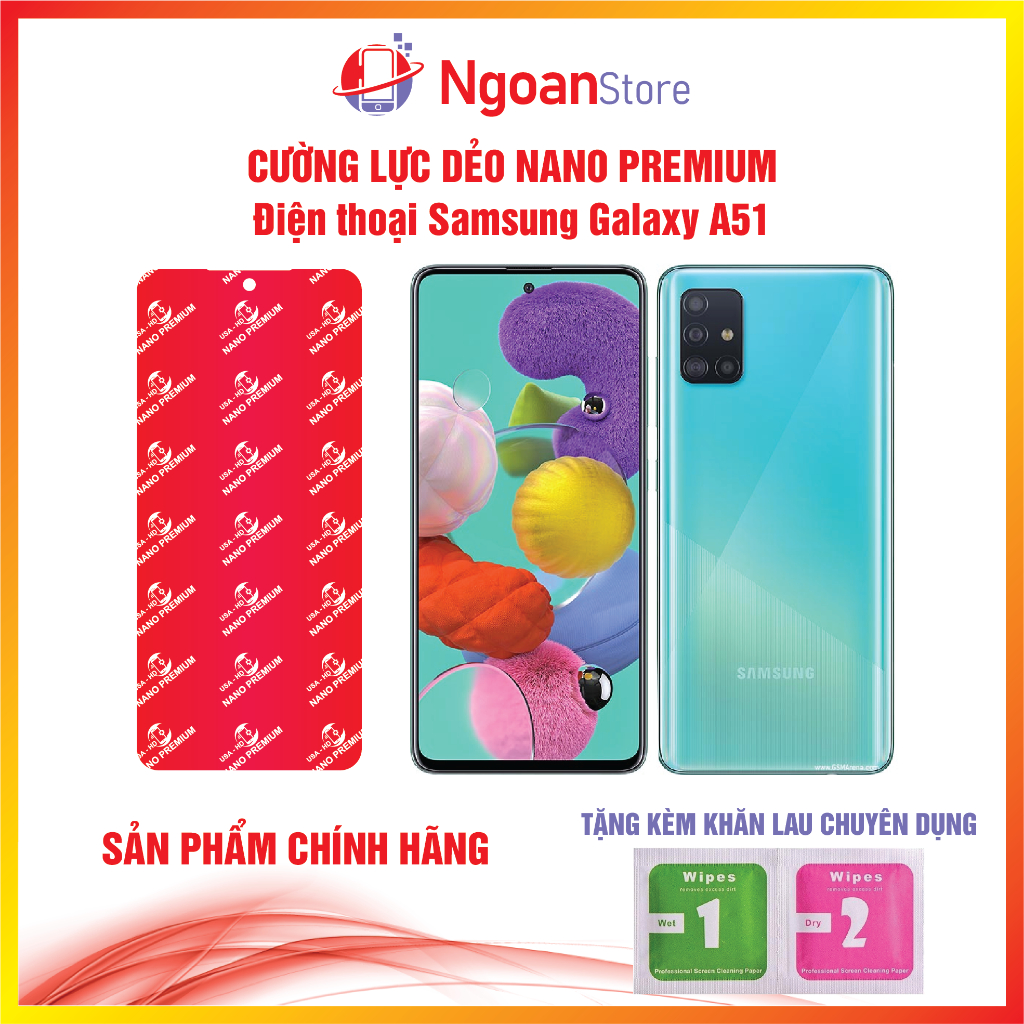 Cường lực dẻo Nano cho Điện thoại Samsung Galaxy A51 - Ngoan Store