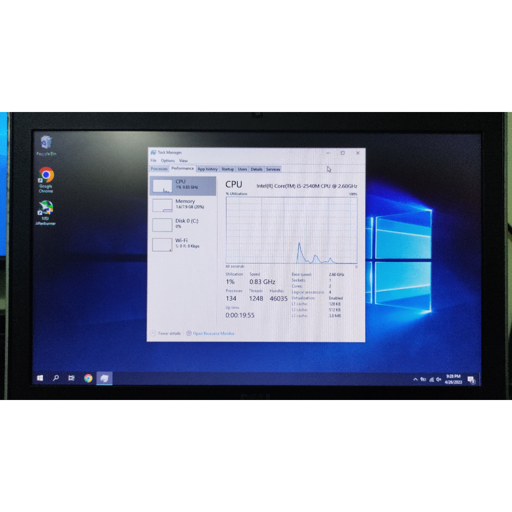 Laptop Cũ, Dell Latitude E6520 Core i5 Ram 8g SSD 120g. | BigBuy360 - bigbuy360.vn