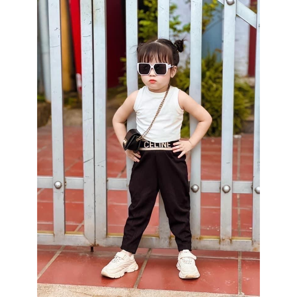 Áo Croptop Sát Nách Cho Bé Gái Vải Cotton siêu co dãn, thấm hút mồ hôi hàng thiết kế Xún Lolakids