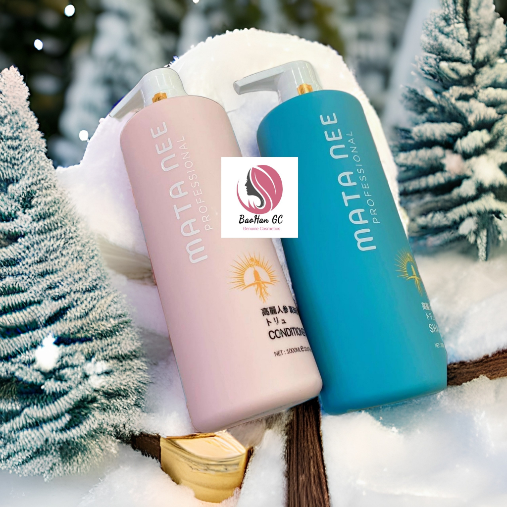 Gội xả Mata nee chính hãng giúp phục hồi sâu giảm gãy rụng và siêu mượt dung tích 1000ml.BaohanGc