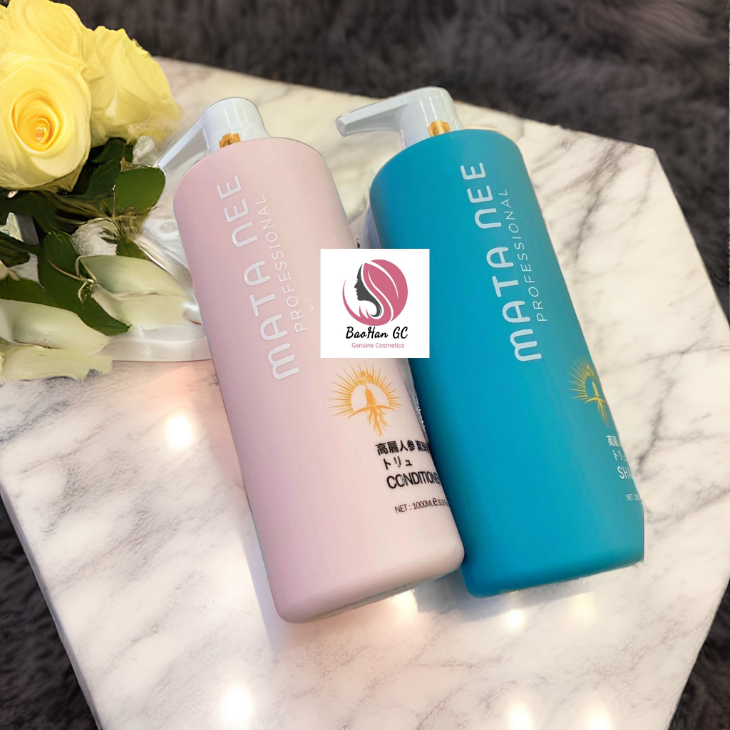 Gội xả Mata nee chính hãng giúp phục hồi sâu giảm gãy rụng và siêu mượt dung tích 1000ml.BaohanGc