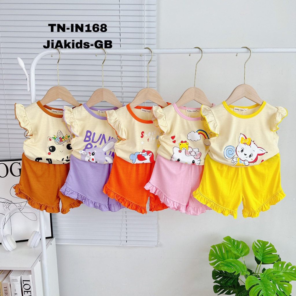 bộ cánh tiên bé gái minky mom siêu xinh sim từ 6-25kg