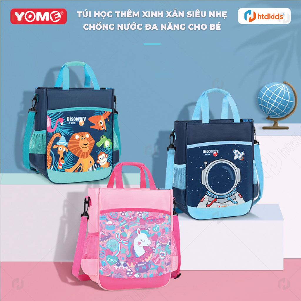 Túi học thêm xinh xắn siêu nhẹ chống nước đa năng cho bé