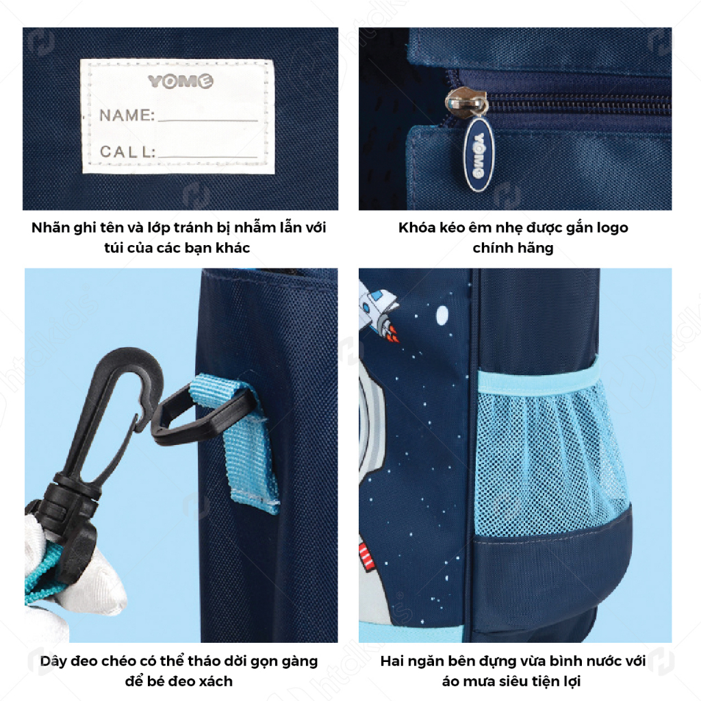 Túi học thêm xinh xắn siêu nhẹ chống nước đa năng cho bé