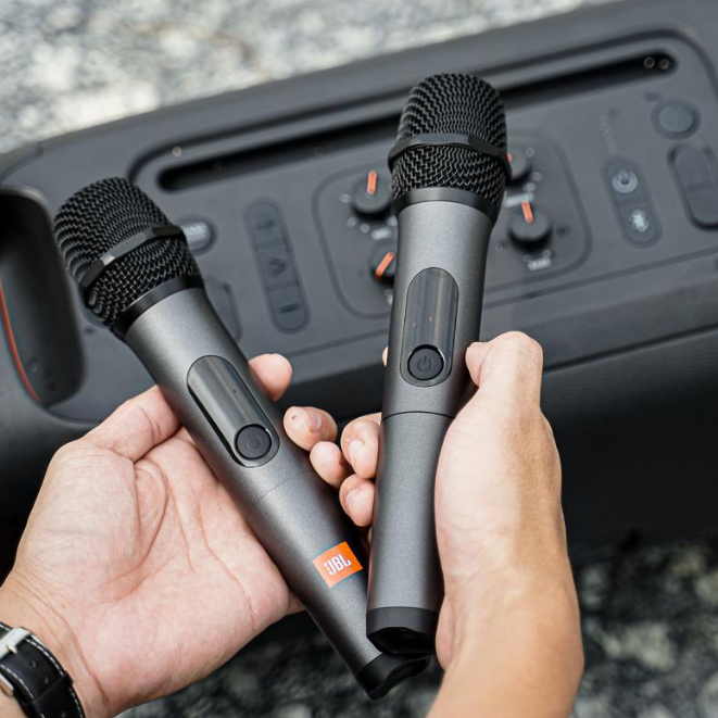 Micro Không Dây Karaoke JBL WIRELESS - Hàng Chính hãng PGI - Chống Hú Tốt, Hát Nhẹ, Sóng Mạnh, Âm Thanh Cực Hay