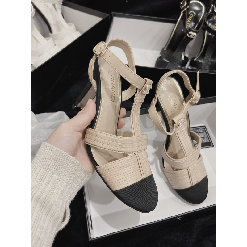 Sandal cao gót cnk bít mũi gót nhọn 9p - kèm video thật- hàng sẵn