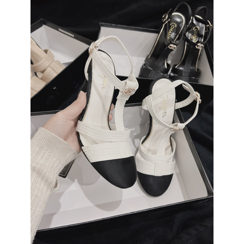 Sandal cao gót cnk bít mũi gót nhọn 9p - kèm video thật- hàng sẵn