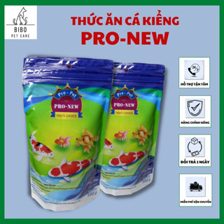 Thức ăn cá cảnh Pronew cám cá kiểng cá beta, guppy, 7 màu, cá vàng túi 100g - bibopetcare