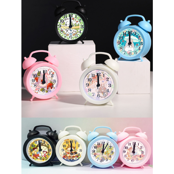 Đồng hồ để bàn totoro màu sắc ĐHBI17 đồng hồ báo thức cute