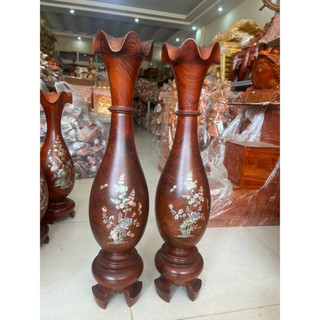 Cặp lục bình gỗ lim cao 70-80-90cm