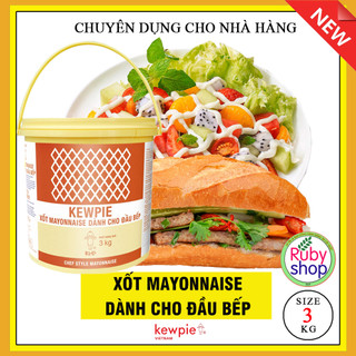 MAYONNAISE DÀNH CHO ĐẦU BẾP - XÔ ĐỎ CHUẨN CHÍNH HÃNG - 3KG - HSD luôn mới nhất!