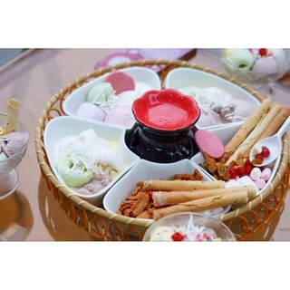 Khay lẩu kem, nồi lẩu kem