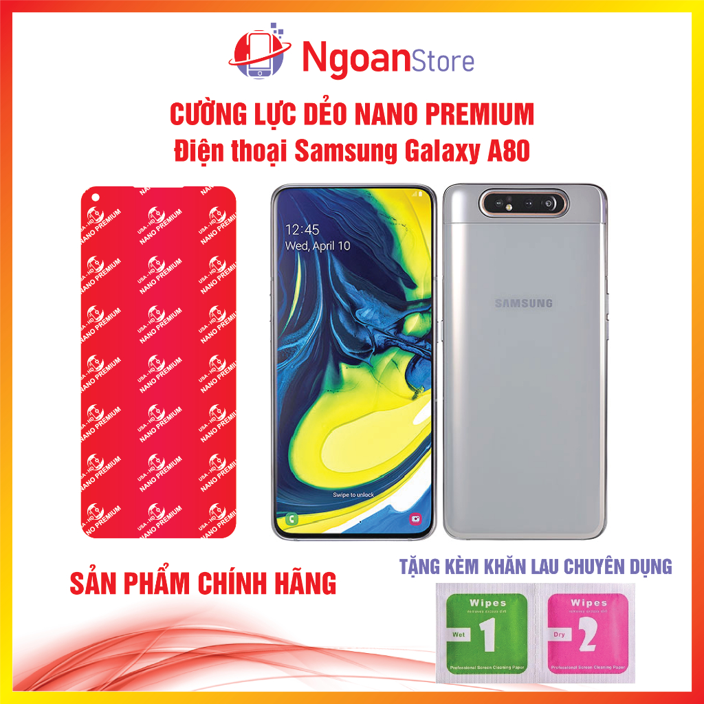 Cường lực dẻo Nano cho Điện thoại Samsung Galaxy A80 - Ngoan Store