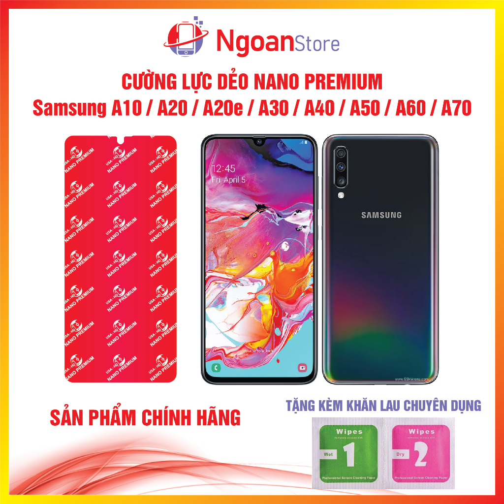 Cường lực dẻo Nano cho Samsung A10 / A20 / A20e / A30 / A40 / A50 / A60 / A70 - Ngoan Store