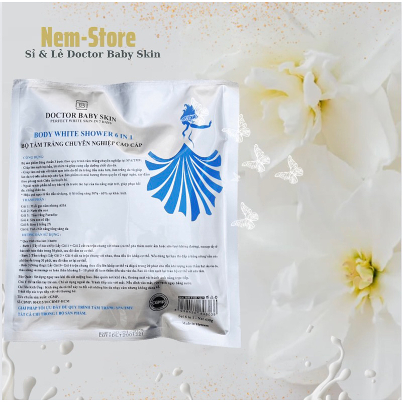 KEM TẮM TRẮNG BODY CAO CẤP 6IN1 DOCTOR BABY SKIN
