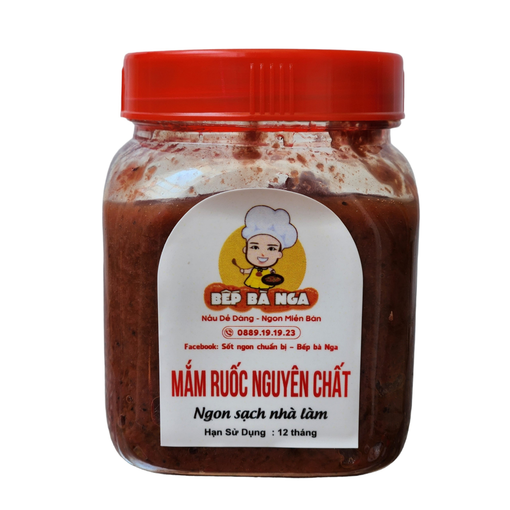 Mắm ruốc nguyên chất Bếp Bà Nga, đặc sản Nha Trang, gia vị loại ngon (200gr)