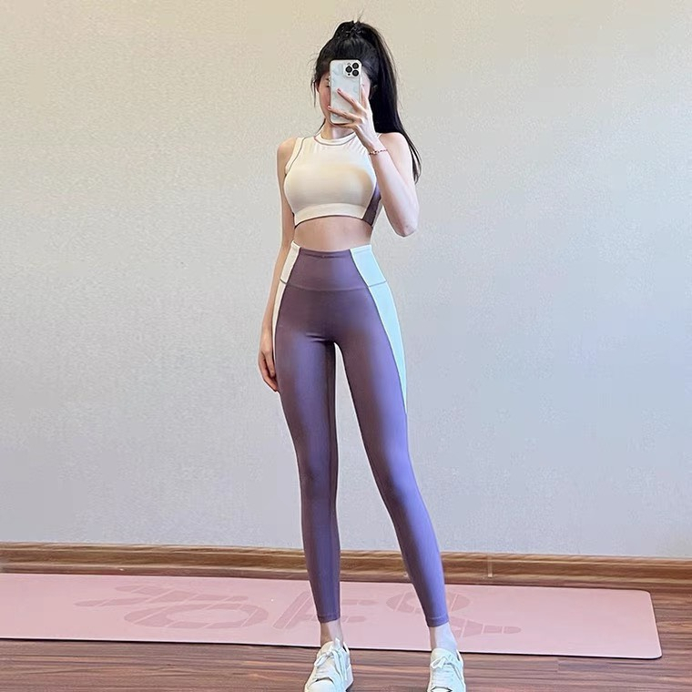 Đồ Tập Gym Yoga Erobic Nữ, Set Áo Dài Tay & Quần Dài Háck Dáng Cực Nóng BH01 - Chất Liệu Co Giãn - Thấm Hút Tốt