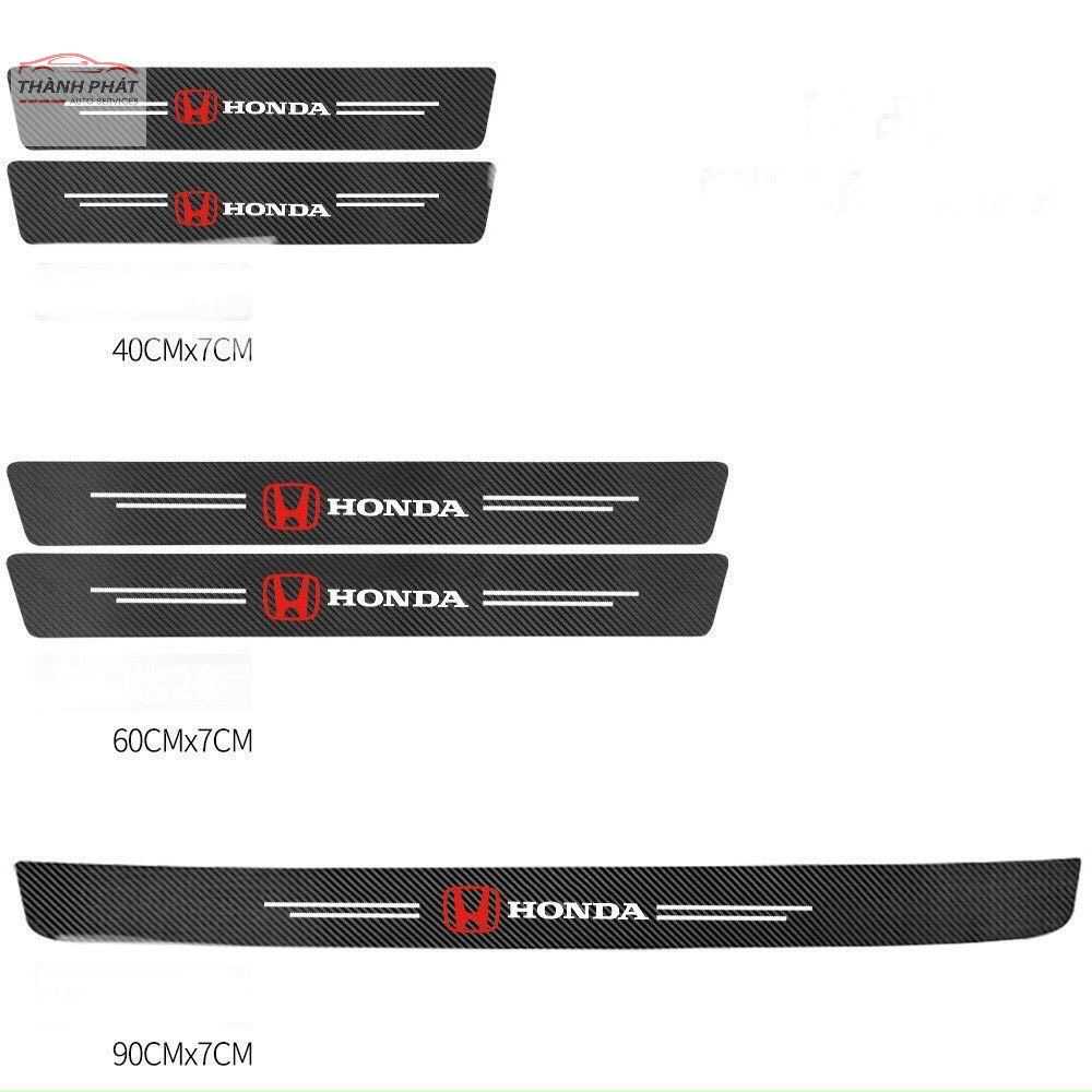 Decal Carbon Dán Bảo Vệ Bậc Cửa Lên Xuống Và Cốp Xe HONDA CRV, CITY, CIVIC, BRIO, ACCORD, HR-V, JAZZ,...