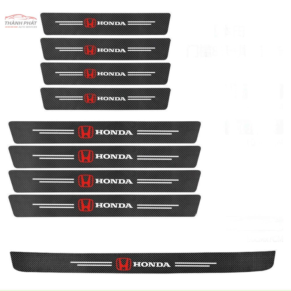 Decal Carbon Dán Bảo Vệ Bậc Cửa Lên Xuống Và Cốp Xe HONDA CRV, CITY, CIVIC, BRIO, ACCORD, HR-V, JAZZ,...