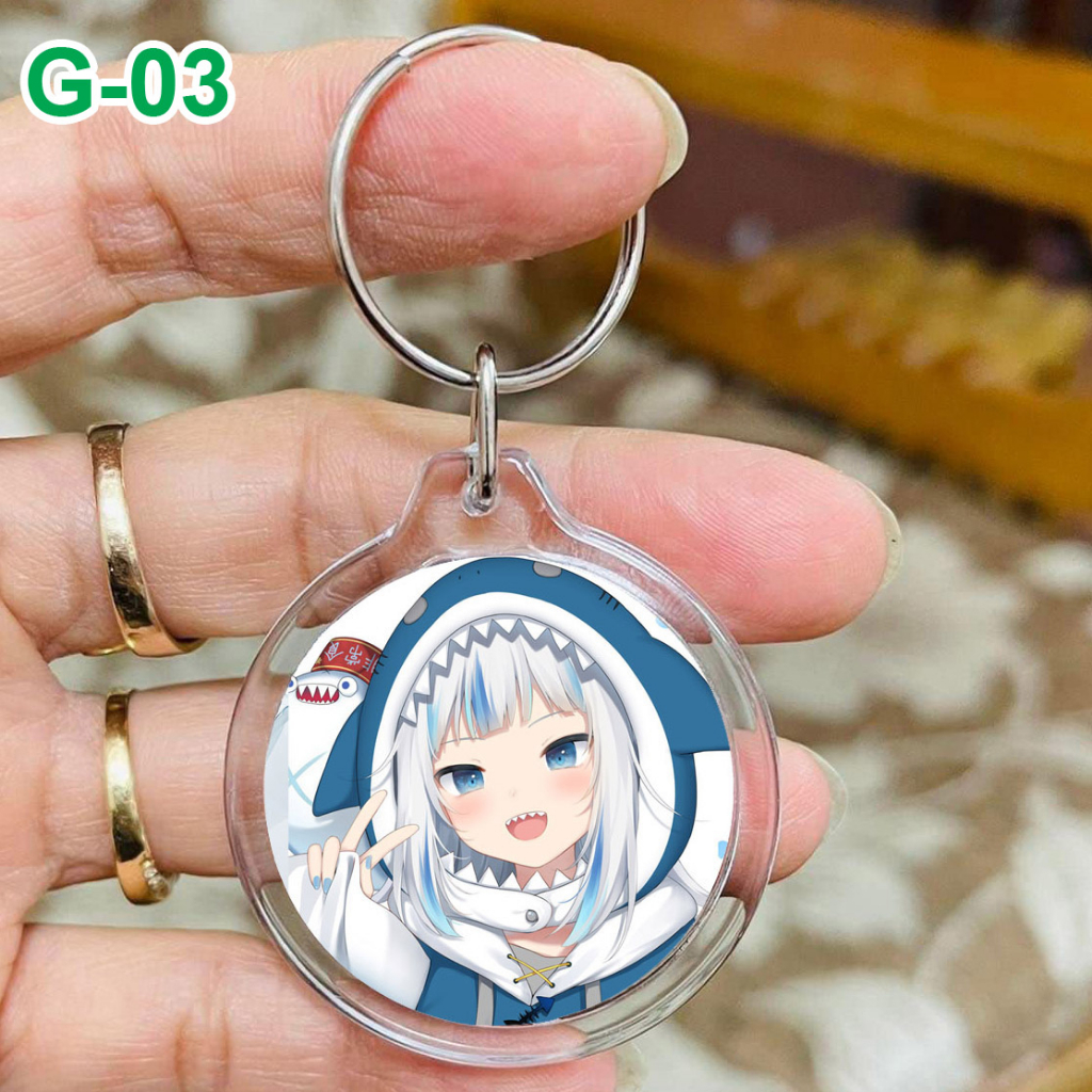 Móc khoá mica anime Hololive Gawr Gura