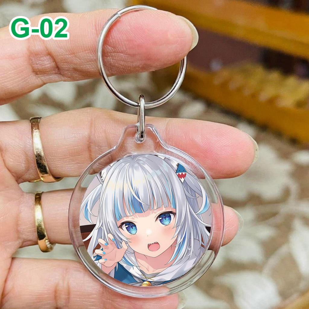 Móc khoá mica anime Hololive Gawr Gura