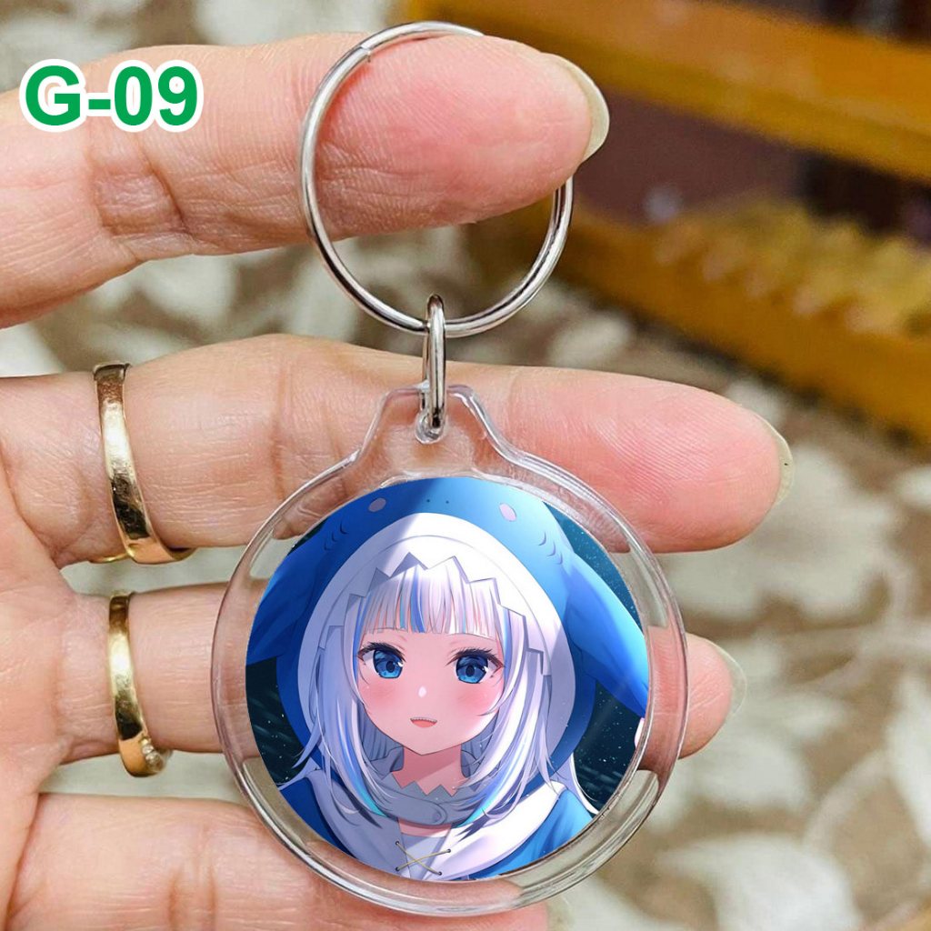 Móc khoá mica anime Hololive Gawr Gura