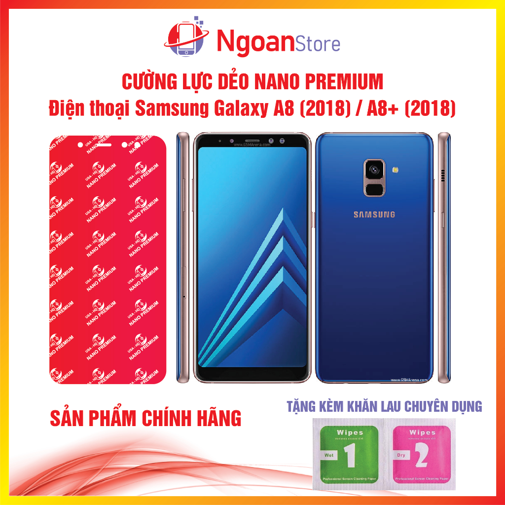 Cường lực dẻo Nano cho Điện thoại Samsung Galaxy A8 (2018) / A8+ (2018) - Ngoan Store