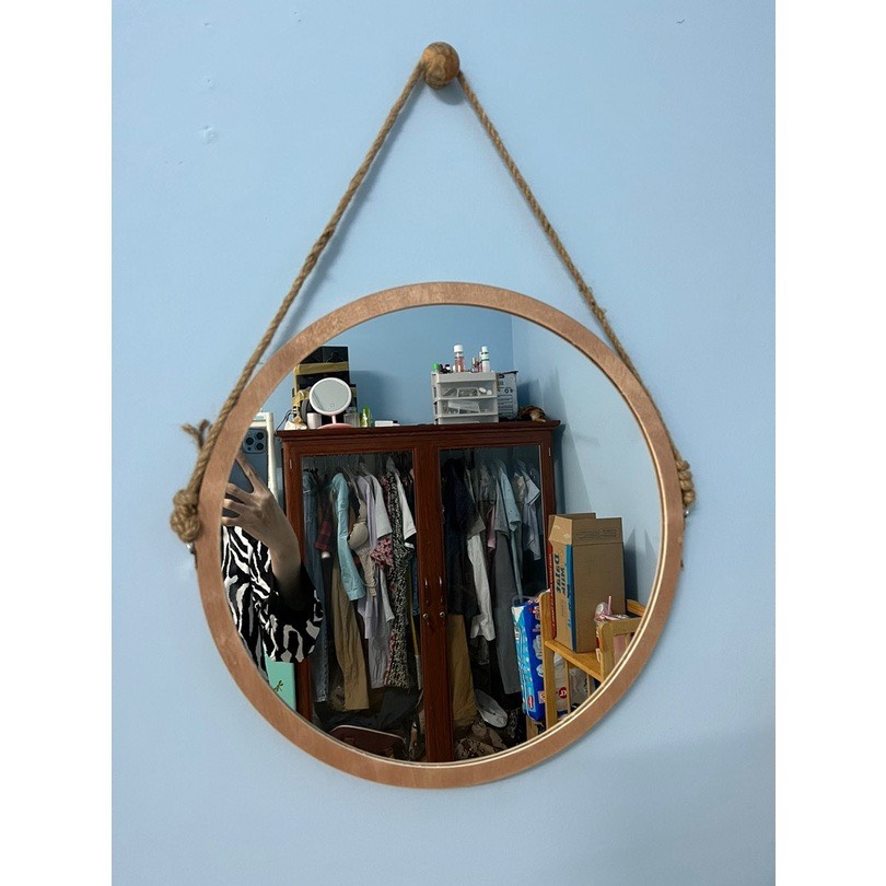 GƯƠNG TRÒN KÍCH CHỠ 60 CM TREO TƯỜNG  KIỂU DÁNG SANG TRỌNG