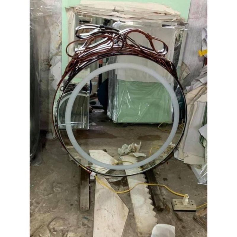 GƯƠNG TRÒN KÍCH CHỠ 60 CM TREO TƯỜNG  KIỂU DÁNG SANG TRỌNG