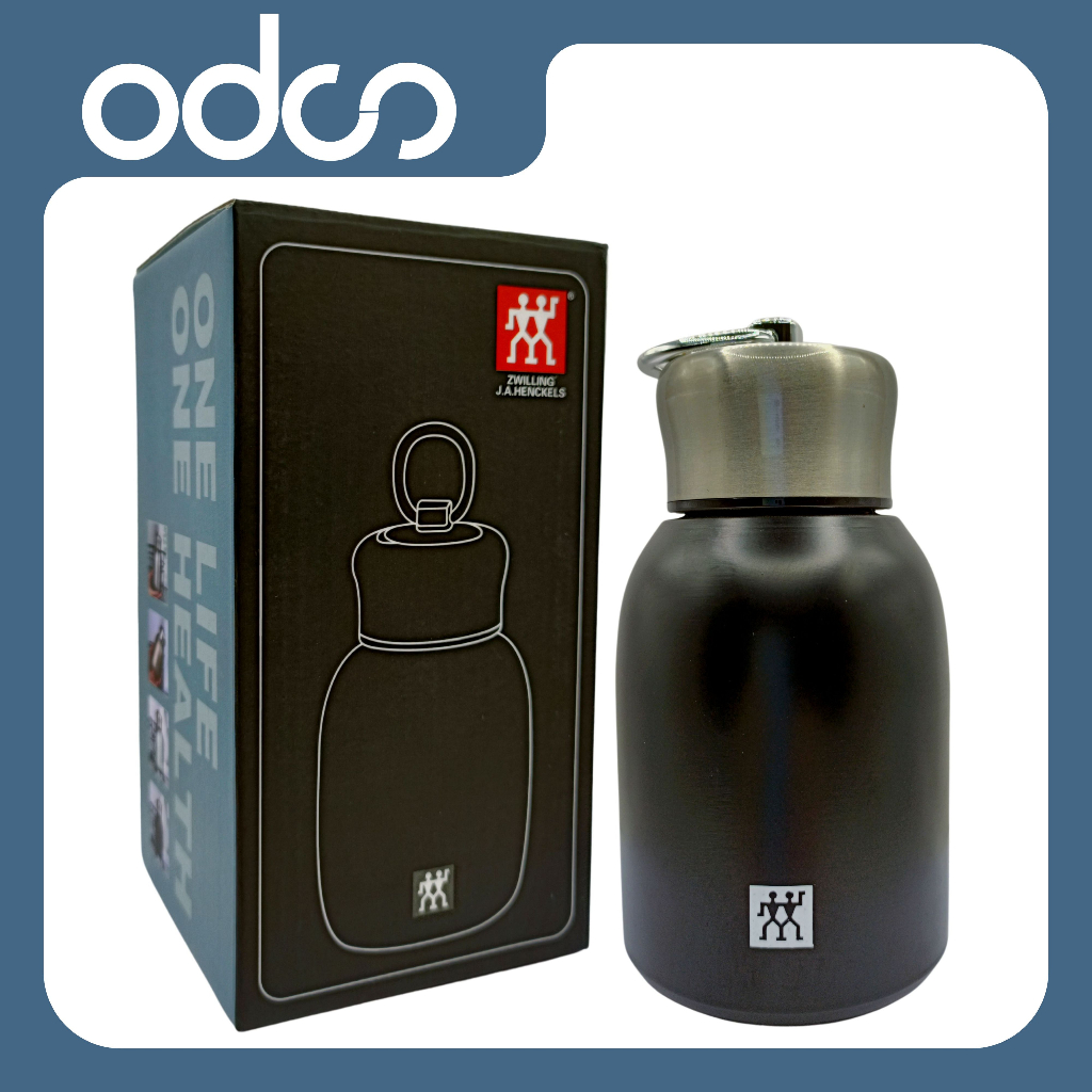 Bình Giữ Nhiệt Zwilling Inox 304 Có Quai Xách Dung Tích 300ml Màu Đen Ghi - OrderChinaTanGoc