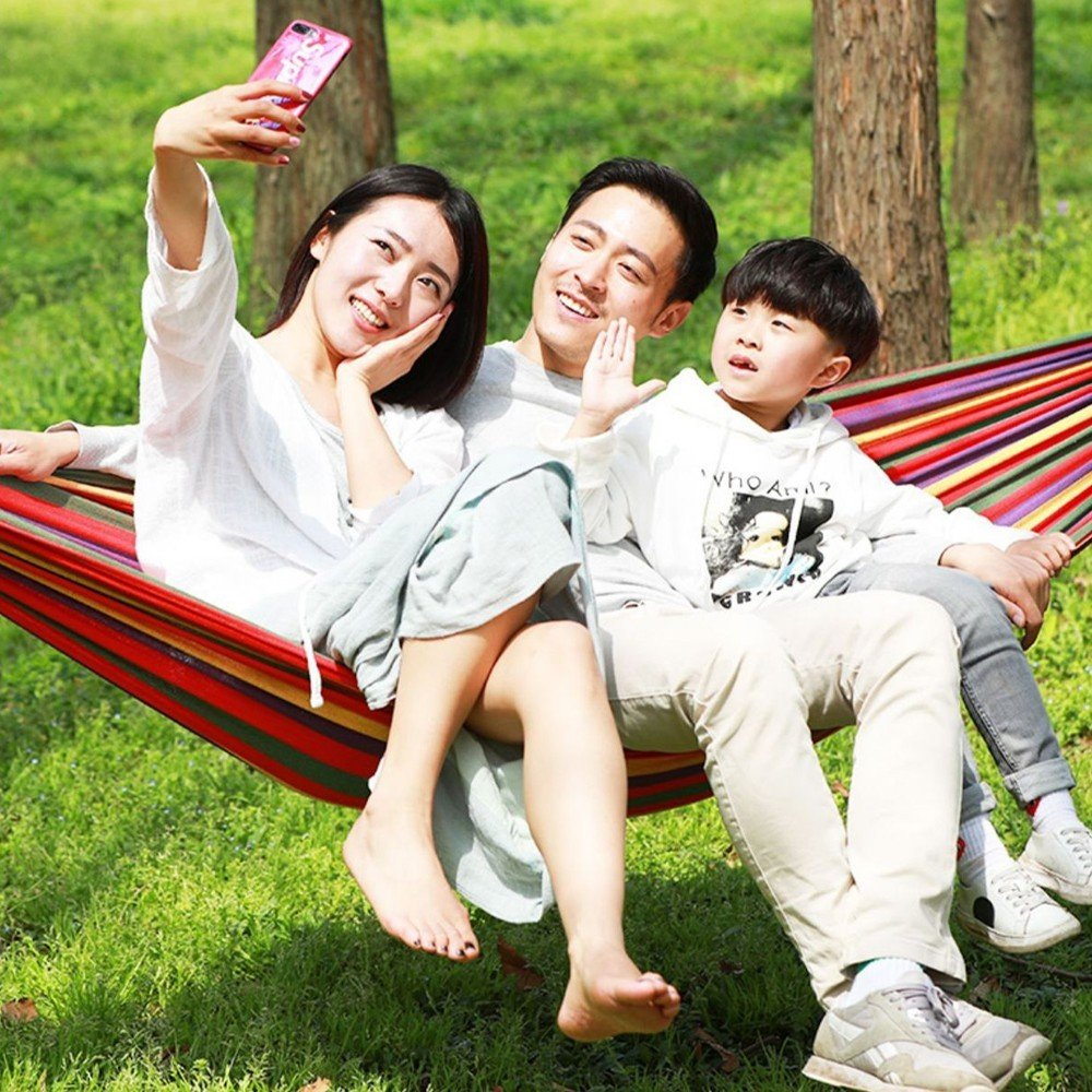 Võng Du Lịch Sợi Đan 180x85 cm - Võng 7 Màu - Võng dã ngoại