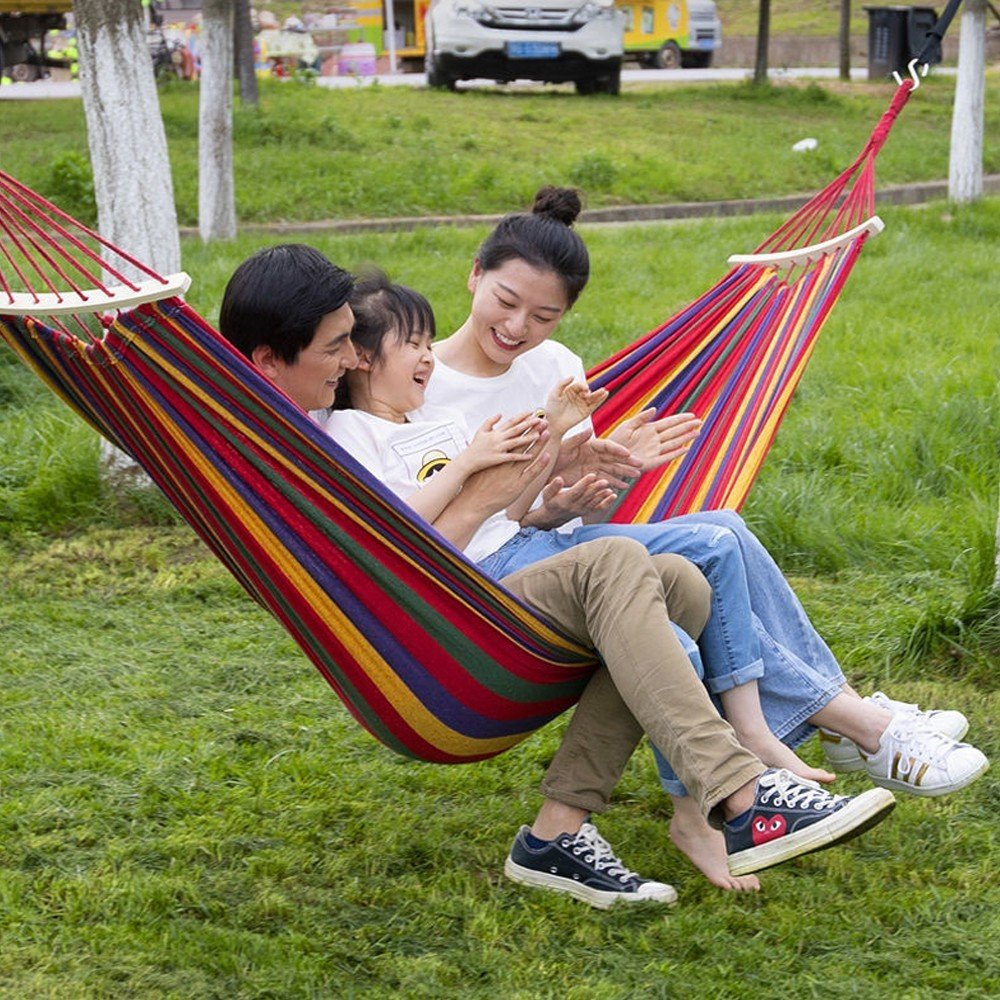 Võng Du Lịch Sợi Đan 180x85 cm - Võng 7 Màu - Võng dã ngoại