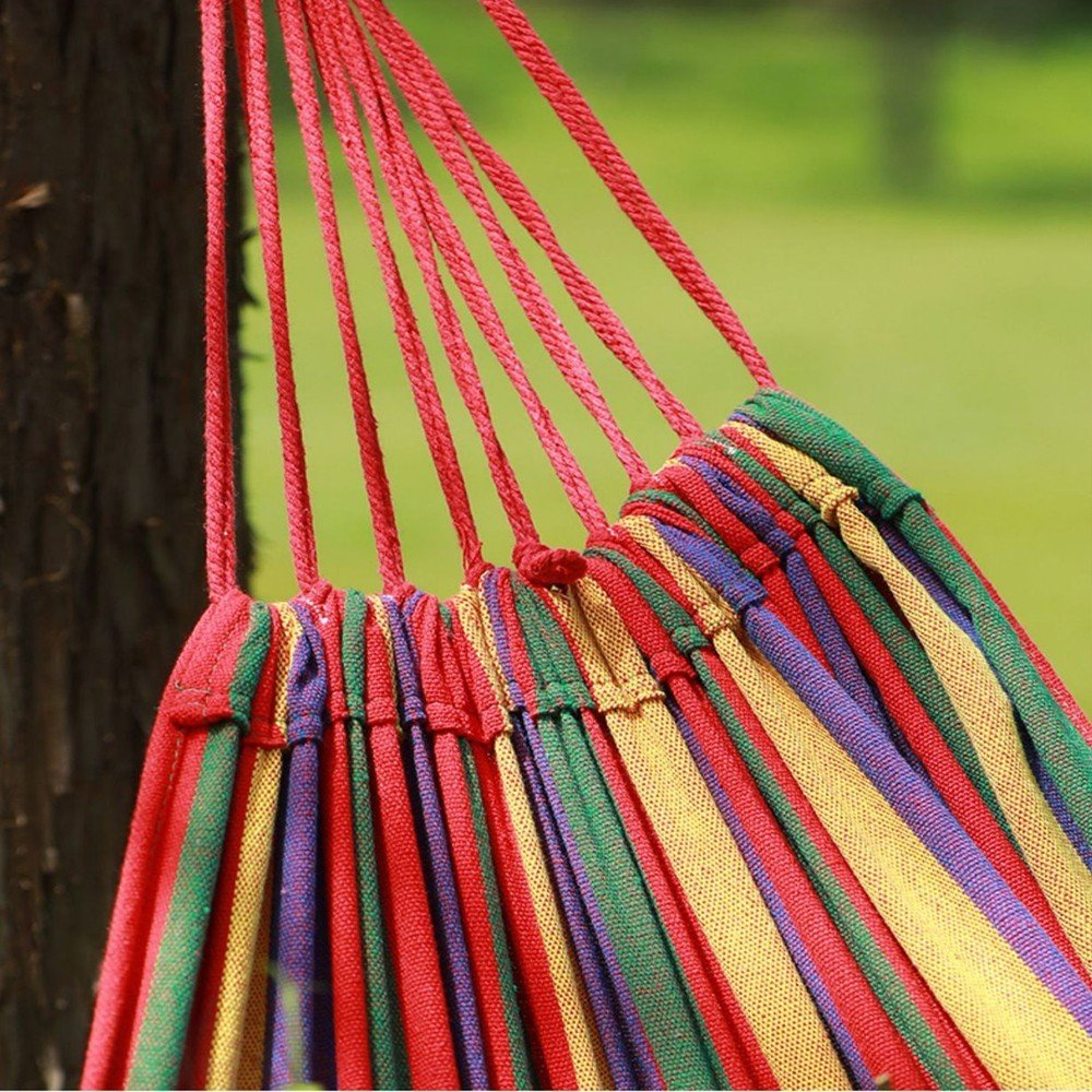 Võng Du Lịch Sợi Đan 180x85 cm - Võng 7 Màu - Võng dã ngoại