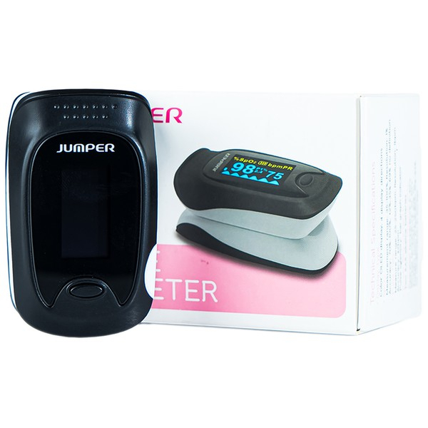 Máy đo SpO2 Jumper 500D , nhịp tim kẹp ngón chính hãng đo chính xác, có bảo hành