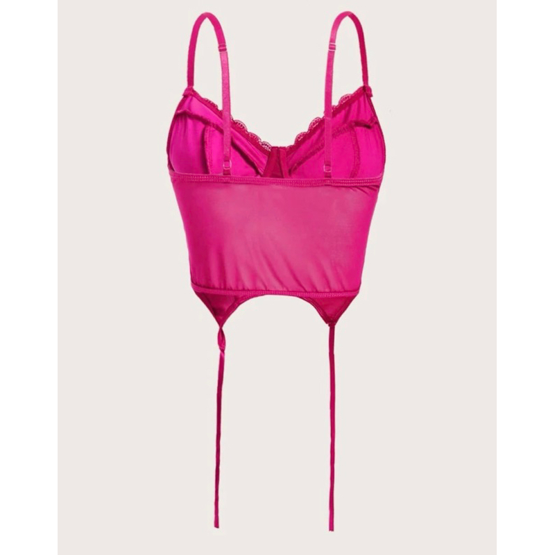 Áo 2 dây corset lưới phối ren tà bứmm quyến rũ🎀
