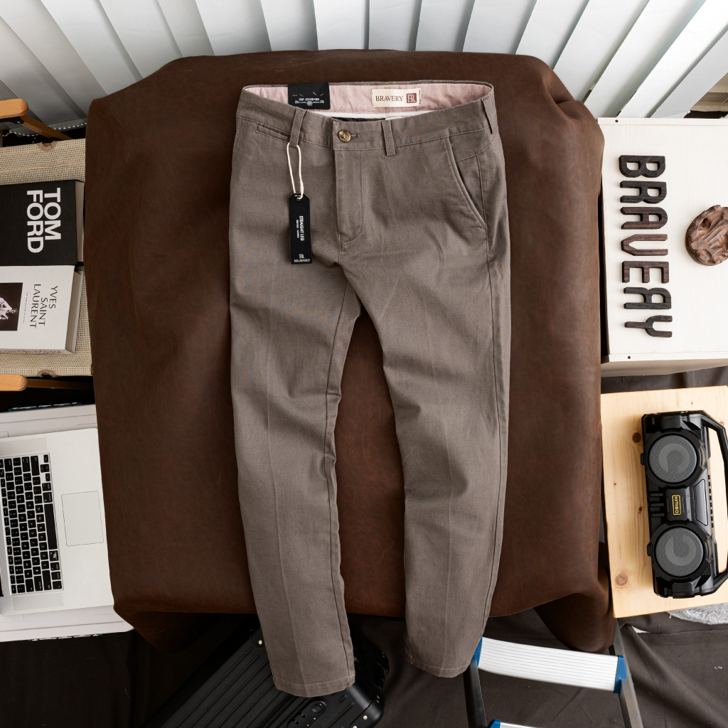 Quần dài KAKI DAI BRADING co giãn mềm mịn thoáng mát - Bravery