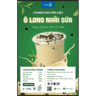 Combo Trà ô long nhài sữa