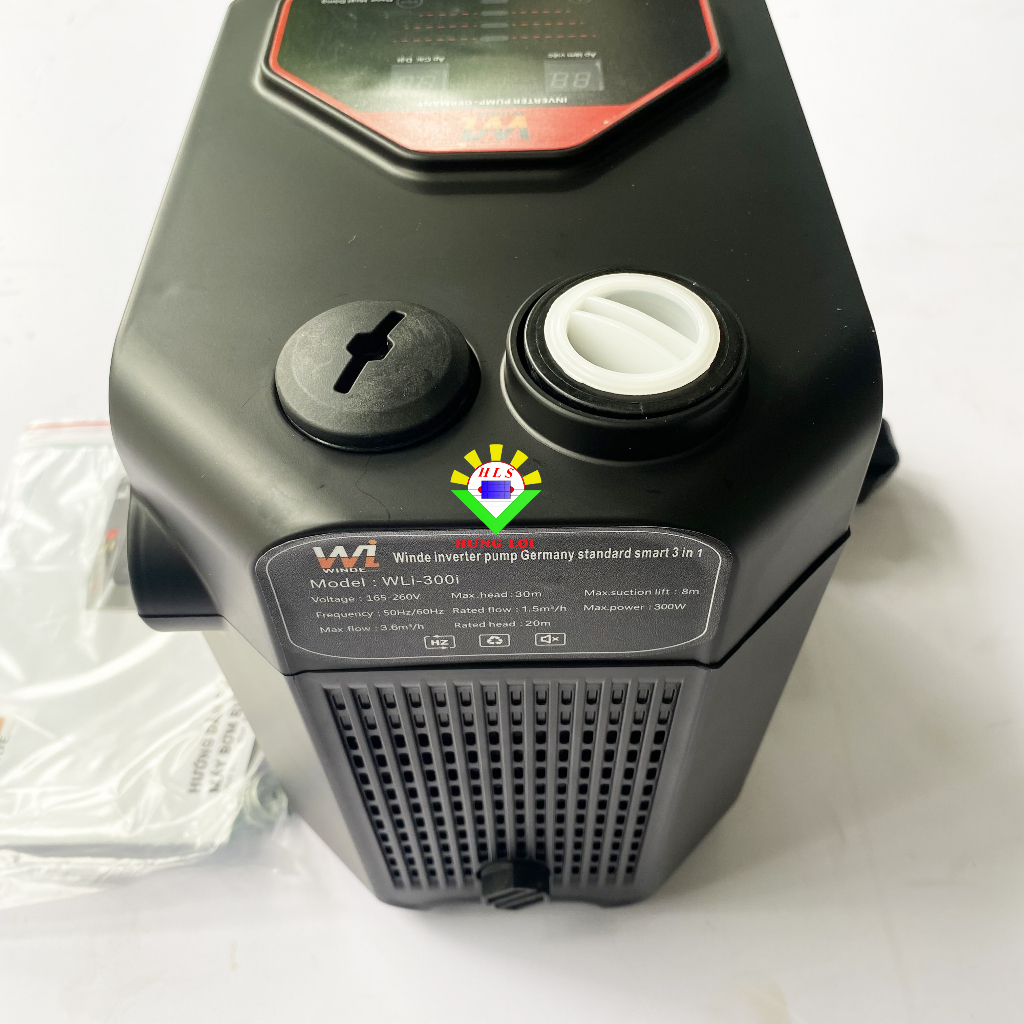 Bơm tăng áp BIẾN TẦN Winde 300-500-650W sử dụng Nước Nóng 100 độ C máy nước nóng NLMT