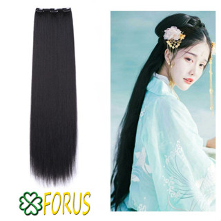  Tóc giả cổ trang kẹp dải 3 phím dài 90cm ❤️FREESHIP❤️ tóc giả dài tóc thẳng dài Sỉ 60k 