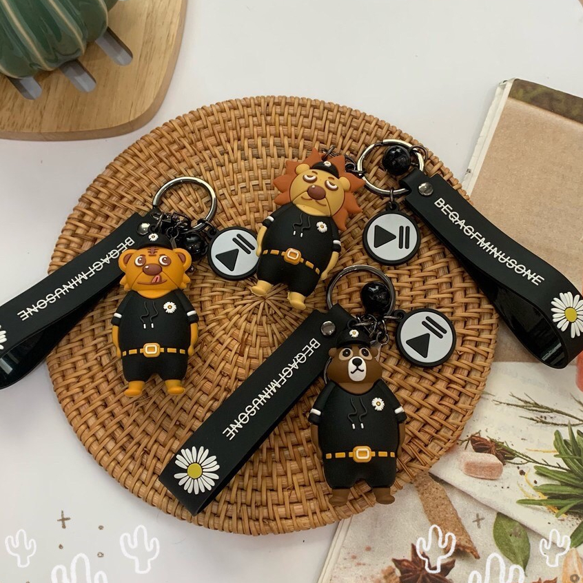 PK265 Móc khoá silicon tag daisy POLICE