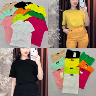 Áo thun trơn phom rộng vừa