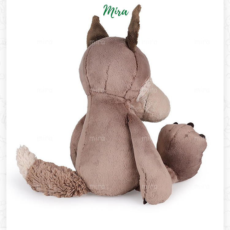 Sói Bông Woody NICI, Gấu Bông Sói Xám Búp Bê Thú Nhồi Bông Thương Hiệu NICI MIRA-GB280131