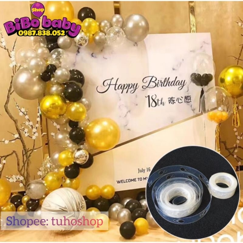 Dây kết bong bóng dài 5m tạo hình trang trí tiệc