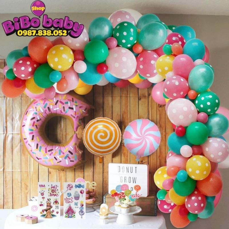 Dây kết bong bóng dài 5m tạo hình trang trí tiệc