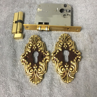 Khóa âm bằng đồng đúc thân con lăn