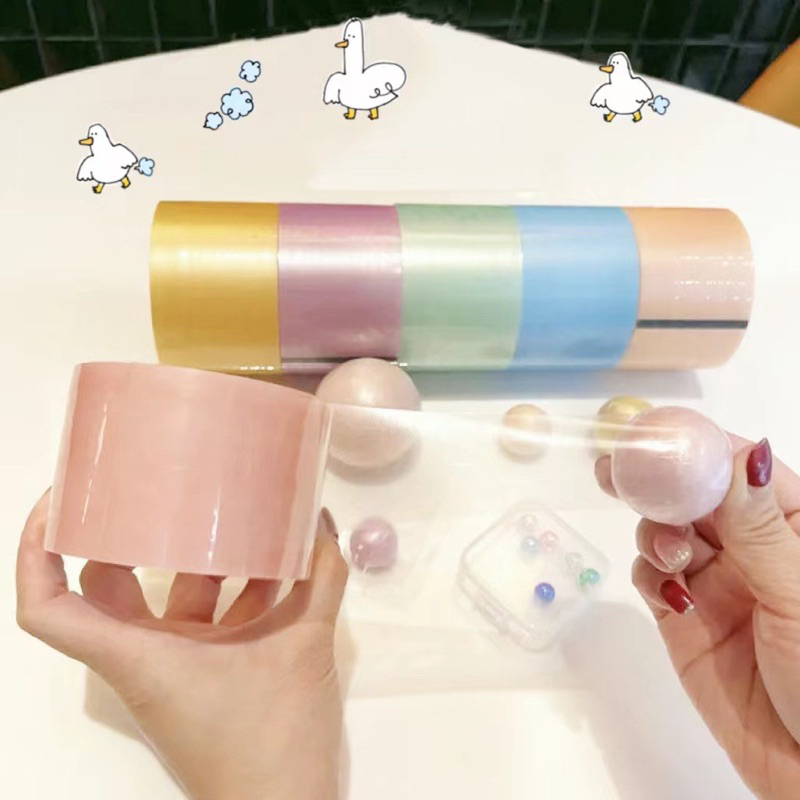 Băng Dính Cuộn Bóng Tape Balls Đa Dạng Kích Thước Màu Sắc
